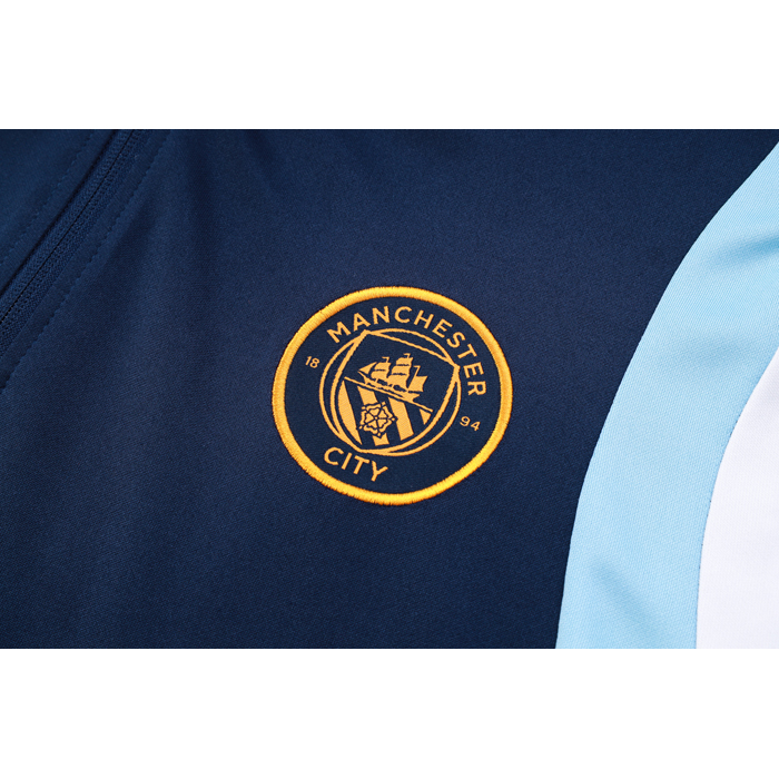 Chandal de Sudadera del Manchester City 2023-24 Azul Oscuro - Haga un click en la imagen para cerrar